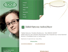 Tablet Screenshot of andrzejbayer.pl